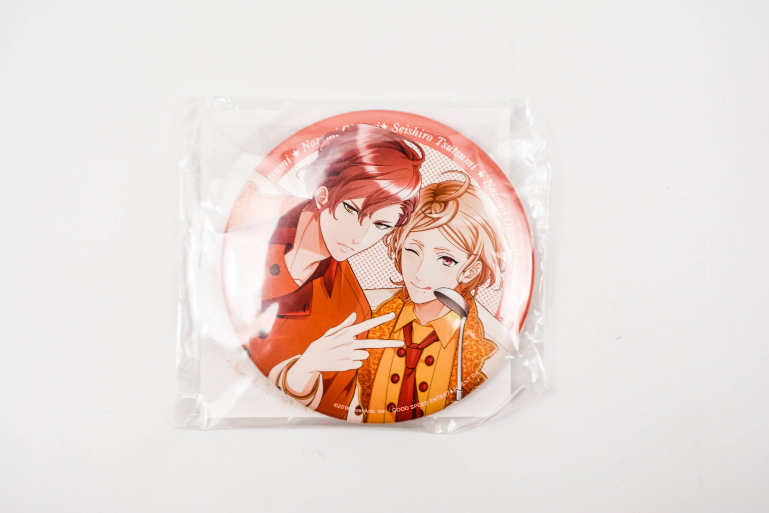 Boyfriend Kari - Tsutsumi Seishiro x Nozomi Okuyui - Przypinka - Kokoni.pl